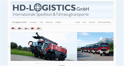 Desktop Screenshot of hd-logistics.de