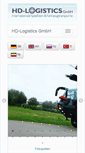 Mobile Screenshot of hd-logistics.de