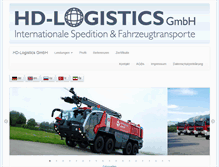 Tablet Screenshot of hd-logistics.de